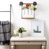 WALL SHELF WITH VASES