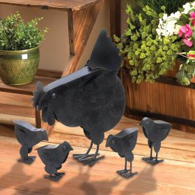 Metal Chicken Sculptures