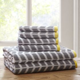 Nadia Cotton Jacquard Bath Towel 6 Piece Set