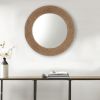 Cove Natural Jute Rope Round Wall Mirror 26"