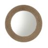 Cove Natural Jute Rope Round Wall Mirror 26"