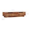 TV Cabinet 57.1"x11.8"x11.8" Solid Sheesham Wood