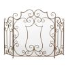 MODERN SCROLL FIREPLACE SCREEN