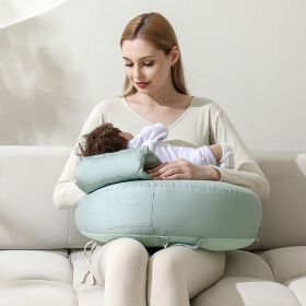 Waist Support Hugging Mother Newborn Nursing Pillow (Option: Blue Breastfeed Pillow-Average Size)