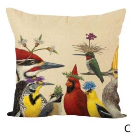 New Animal Owl Cushion Cover (Option: 1 Style-45x45cm)