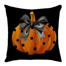 Home Square Ghost Pumpkin Party Decoration Pillow Cover (Option: XM244 1-45 X45cm Without Pillow)