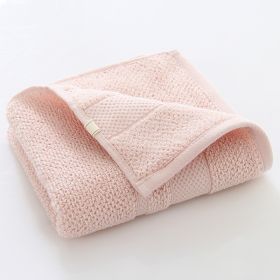 Cotton Thickened Gift Embroidered Towel (Option: Pink-35x75)