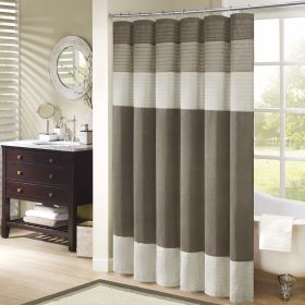 Amherst Faux Silk Shower Curtain (Color: as Pic)