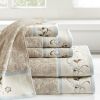 Serene Embroidered Cotton Jacquard 6 Piece Towel Set