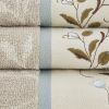 Serene Embroidered Cotton Jacquard 6 Piece Towel Set