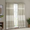 Mila Cotton Printed Curtain Panel with Chenille detail and Lining